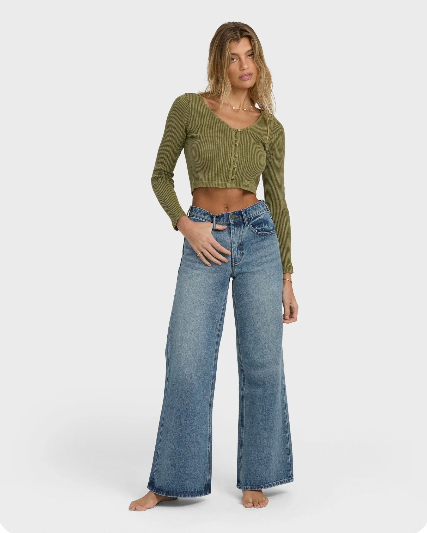 Billabong Free Fall Flare Denim Pant - Image 2