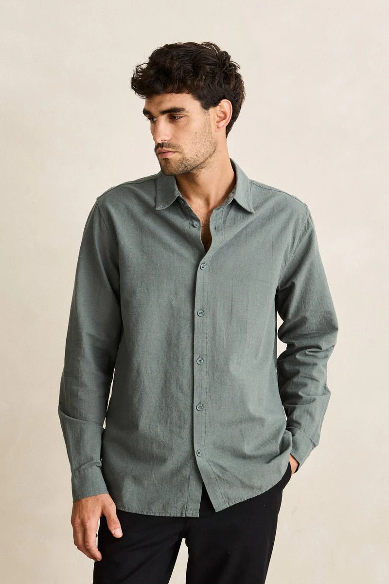 Rhythm Classic Linen LS Shirt - Image 18