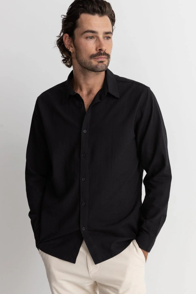 Rhythm Classic Linen LS Shirt - Image 9