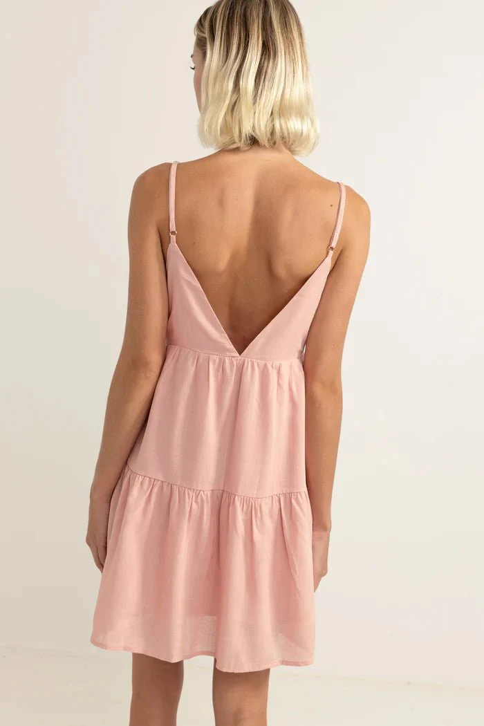 Rhythm Classic Tiered Mini Dress - Image 3