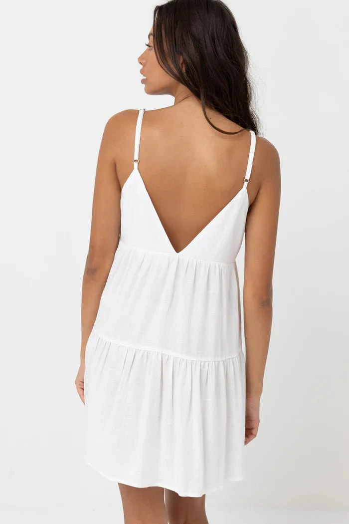 Rhythm Classic Tiered Mini Dress - Image 5