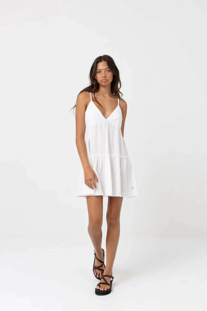 Rhythm Classic Tiered Mini Dress - Image 6