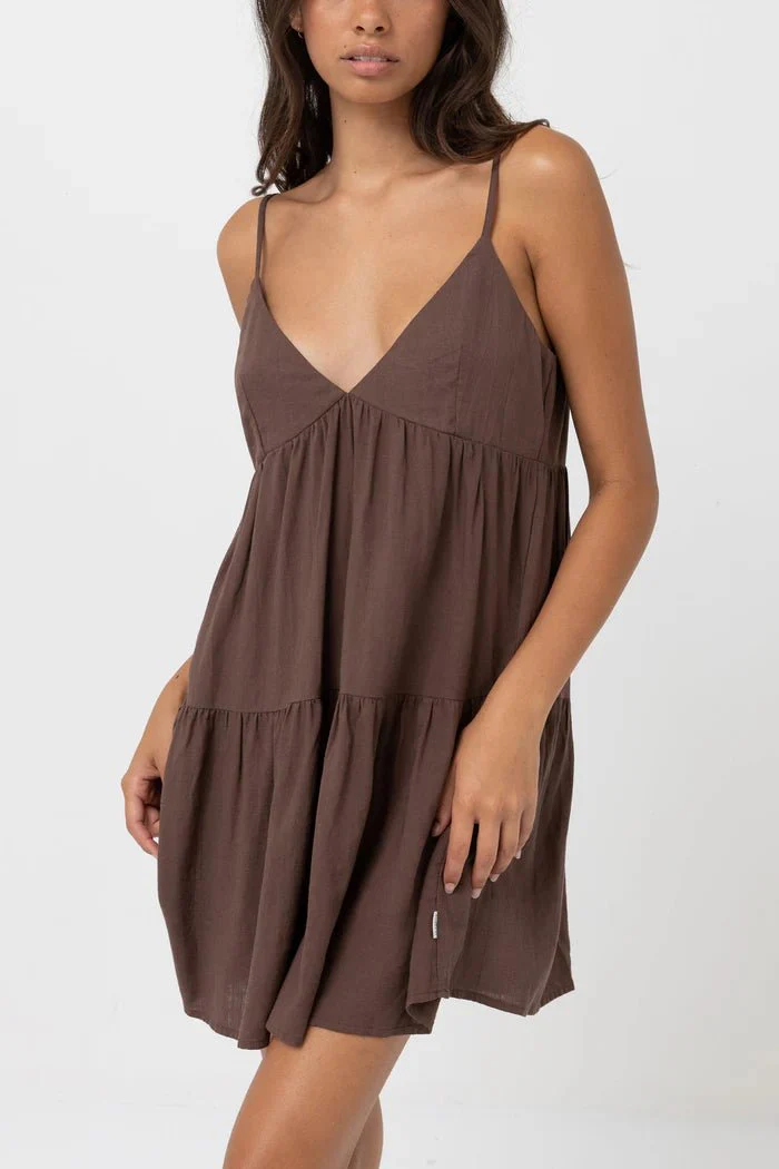 Rhythm Classic Tiered Mini Dress - Image 7