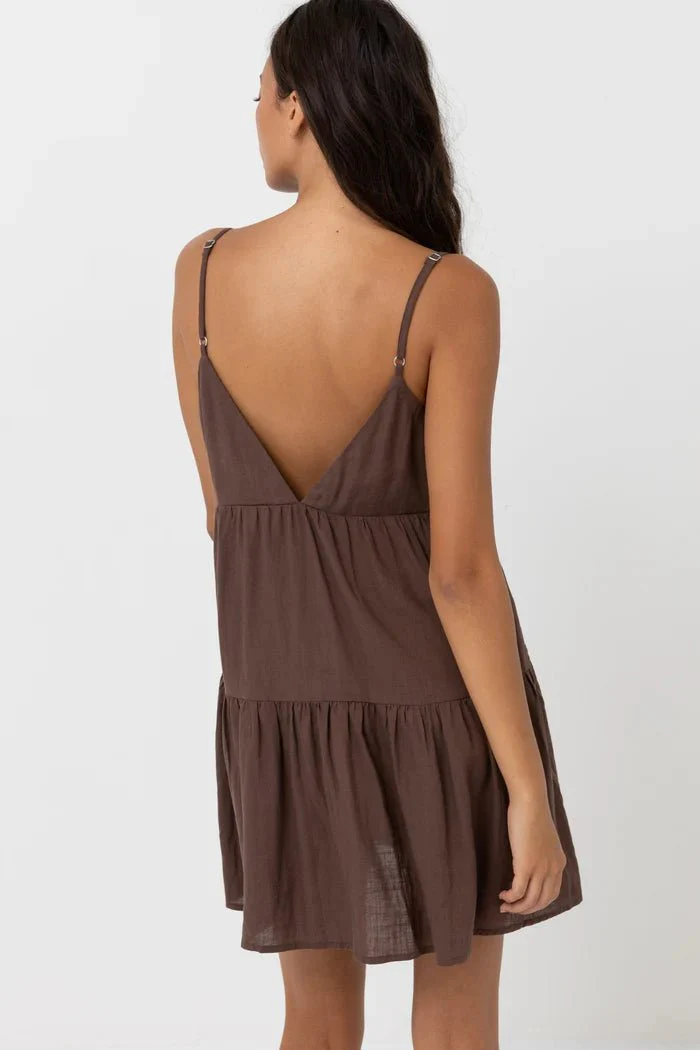 Rhythm Classic Tiered Mini Dress - Image 8