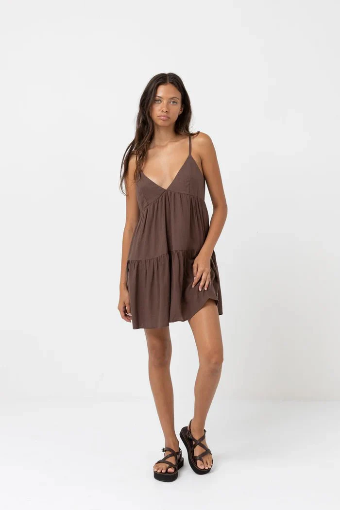Rhythm Classic Tiered Mini Dress - Image 9