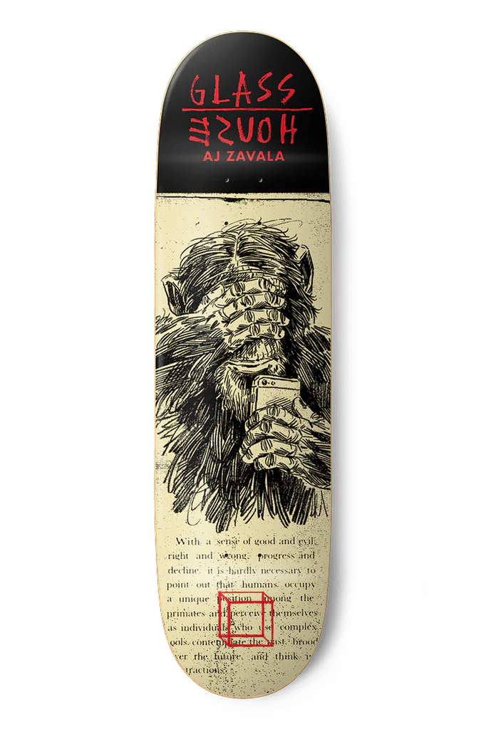 Glass House AJ Zavala (See) No Evil  Skateboard Deck