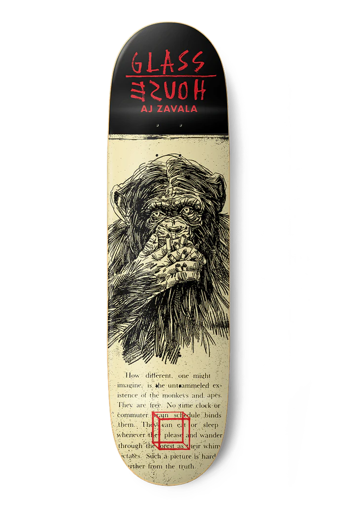 Glass House AJ Zavala (Speak) No Evil Skateboard Deck