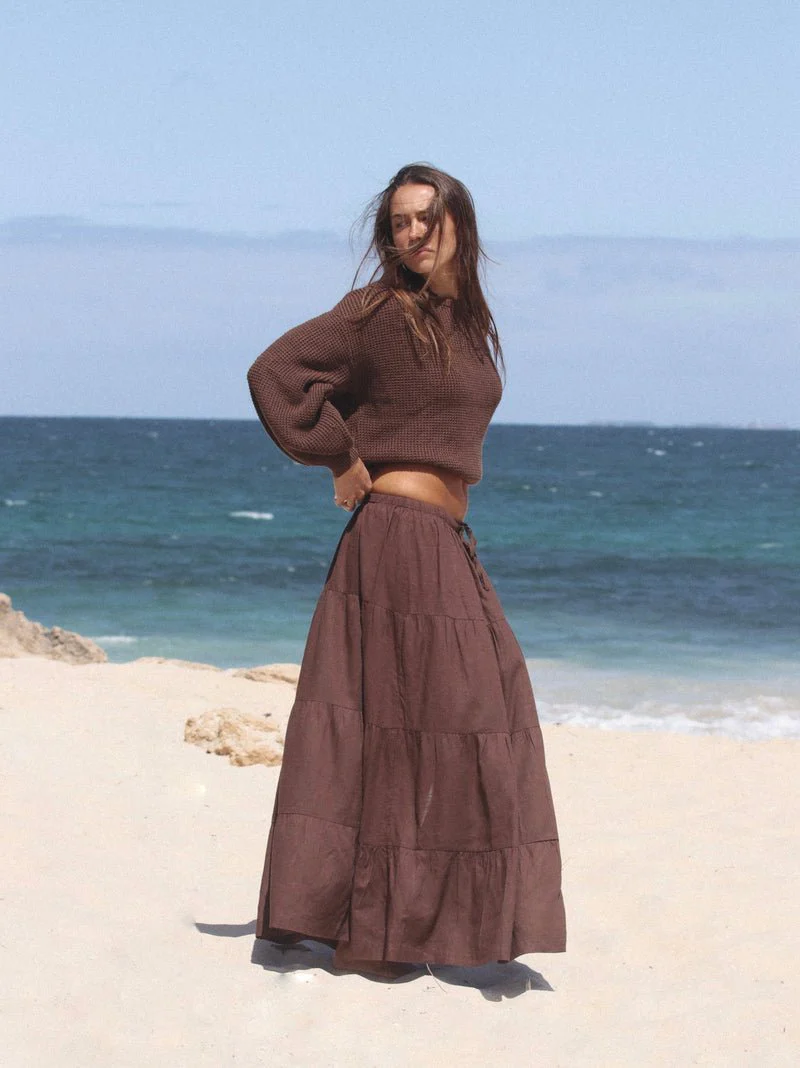 Rhythm Classic Tiered Maxi Skirt - Image 10