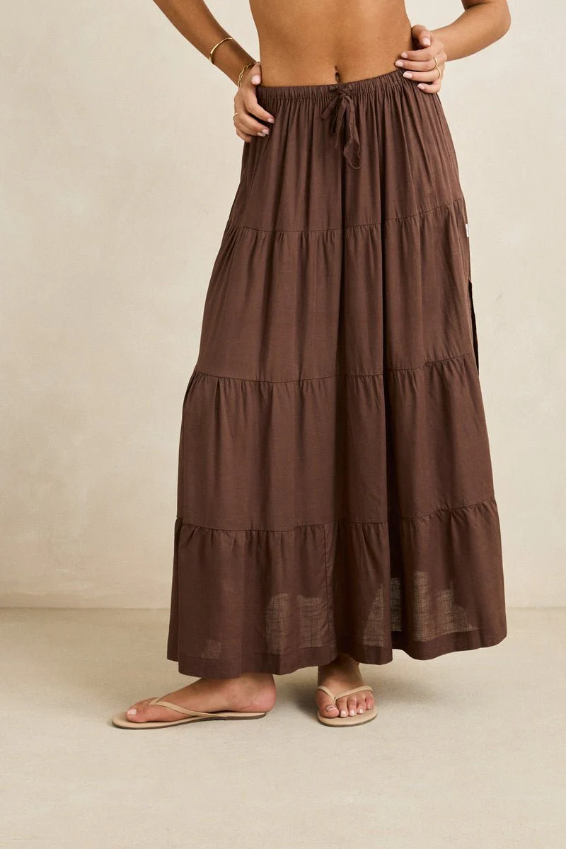 Rhythm Classic Tiered Maxi Skirt - Image 12