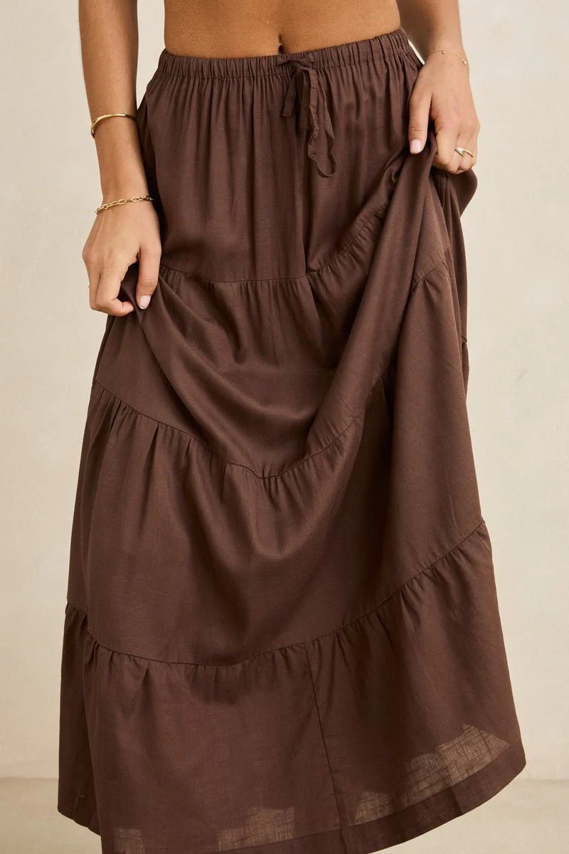 Rhythm Classic Tiered Maxi Skirt - Image 13