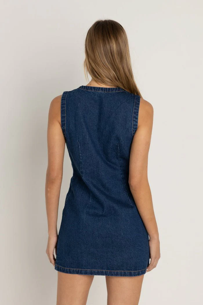 Rhythm Gia Denim Dress - Image 2