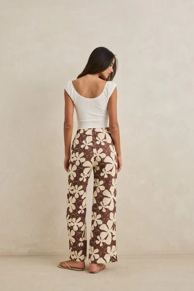 Rhythm Melia Floral Wide Leg Pant - Image 3