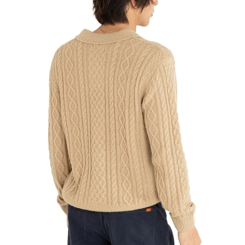 Rhythm Men's Mohair Quarter Zip Fisherman Knit - Image 2