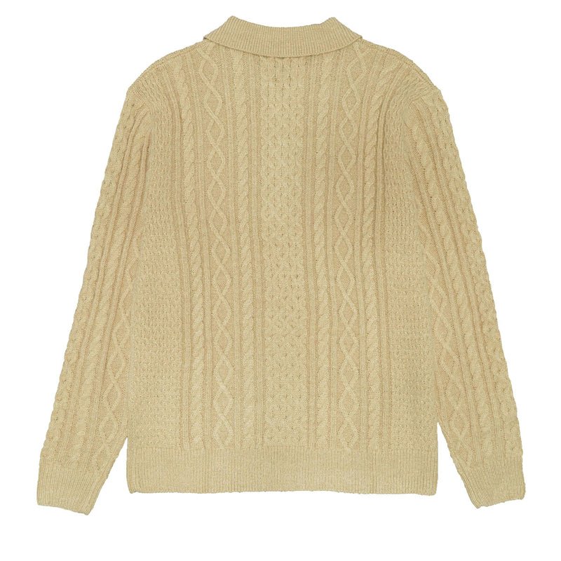 Rhythm Men's Mohair Quarter Zip Fisherman Knit - Image 4