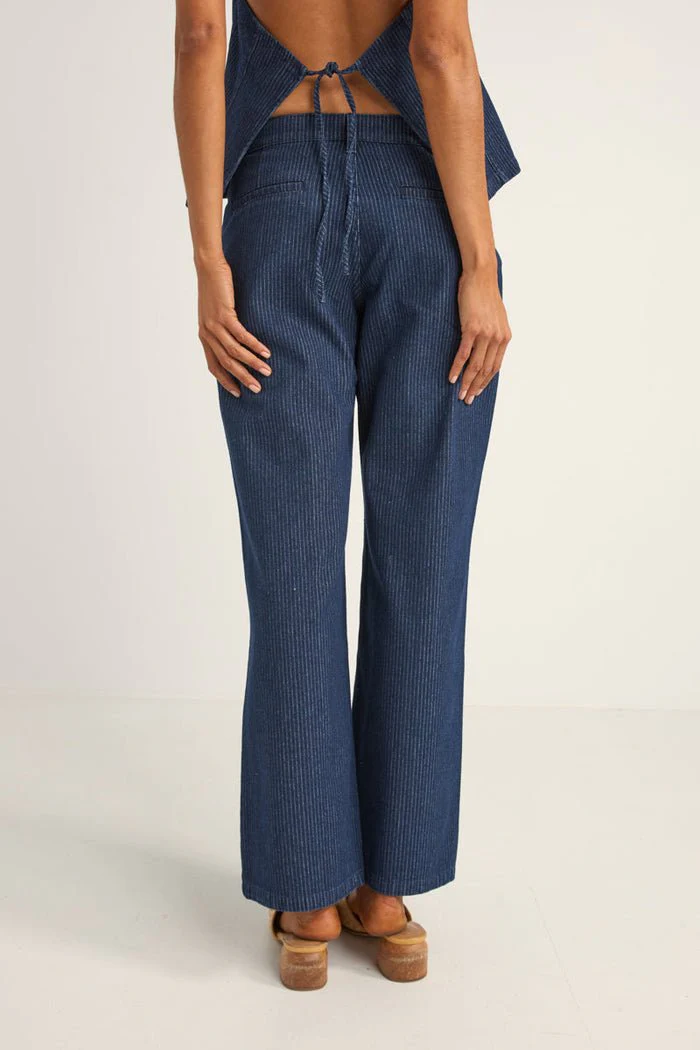 Rhythm Pinstripe Mid-Rise Pant - Image 2