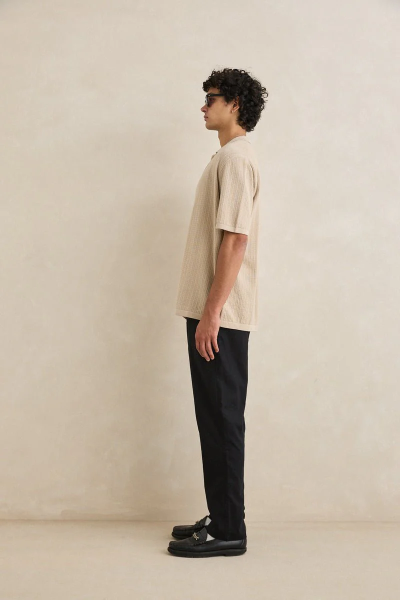Rhythm Textured Knit Short Sleeve Shirt - Image 5