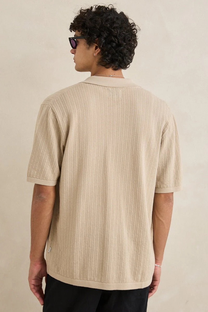 Rhythm Textured Knit Short Sleeve Shirt - Image 6