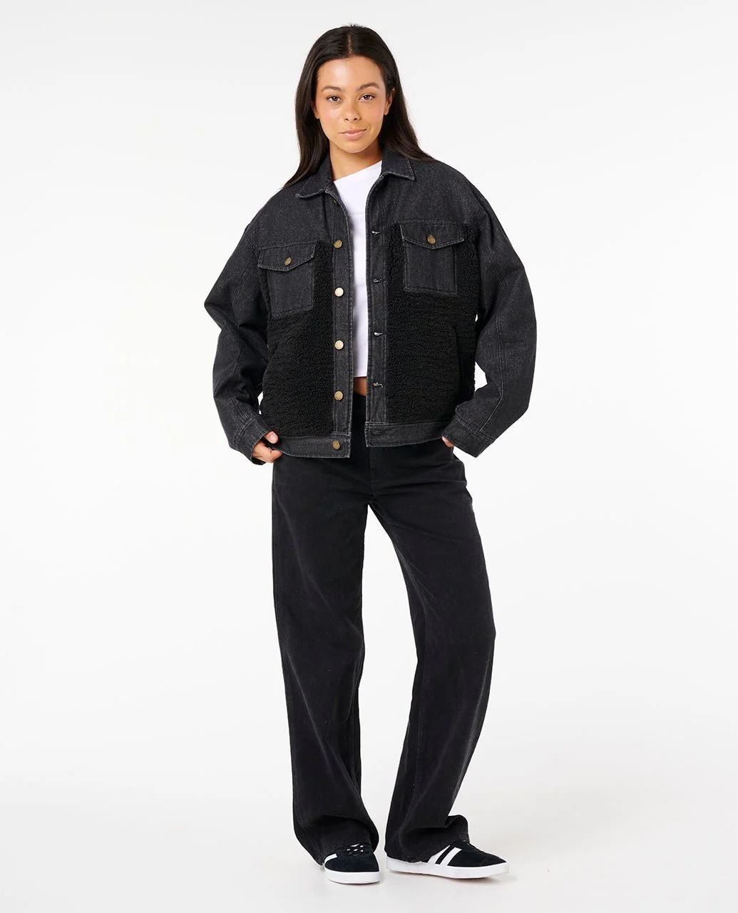 Rip Curl Women's Cruisin Sherpa Denim Jacket - Image 4