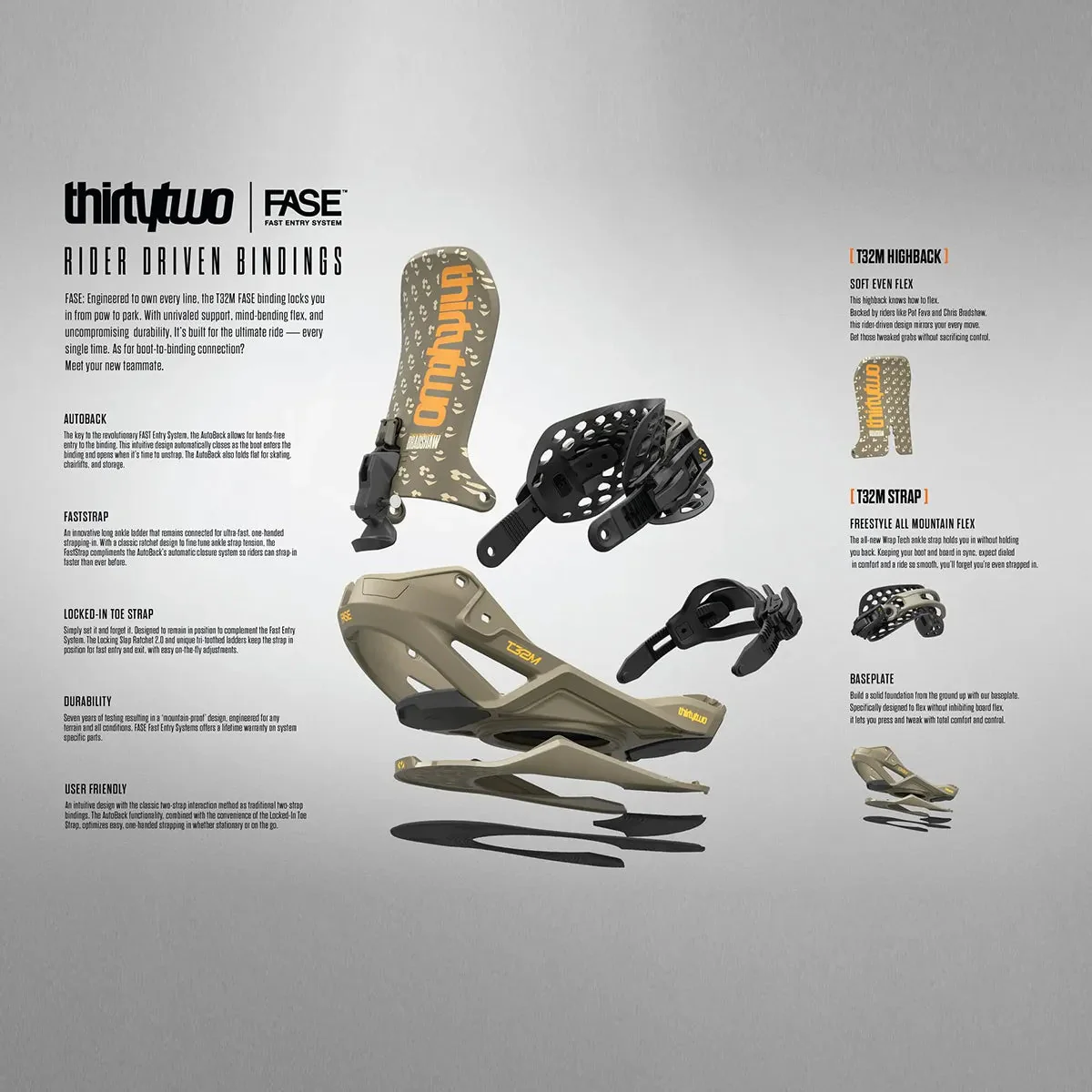 ThirtyTwo T32M Fase Snowboard Binding 2026 - Image 2