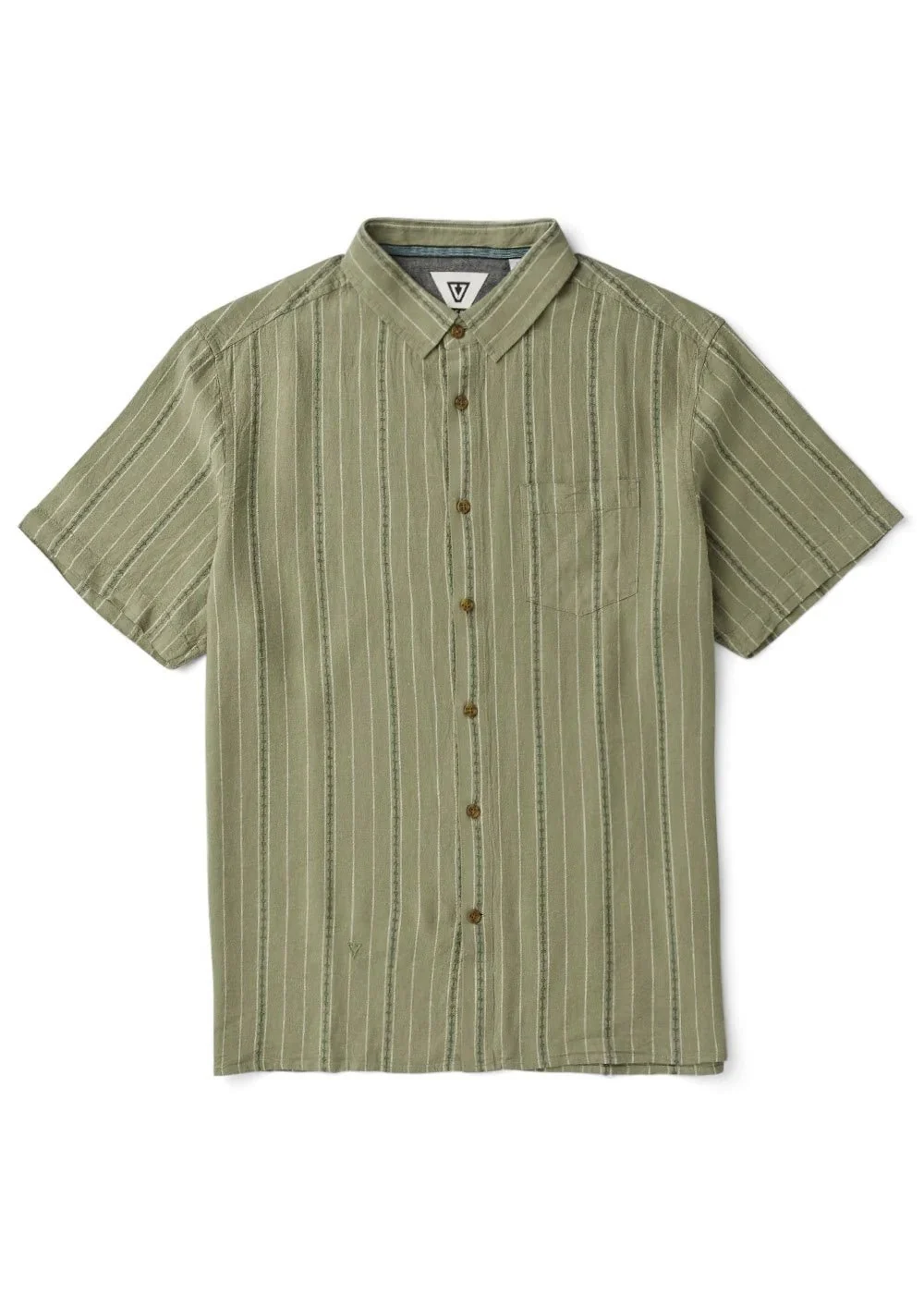 Vissla Linen Pin SS Shirt - Image 4