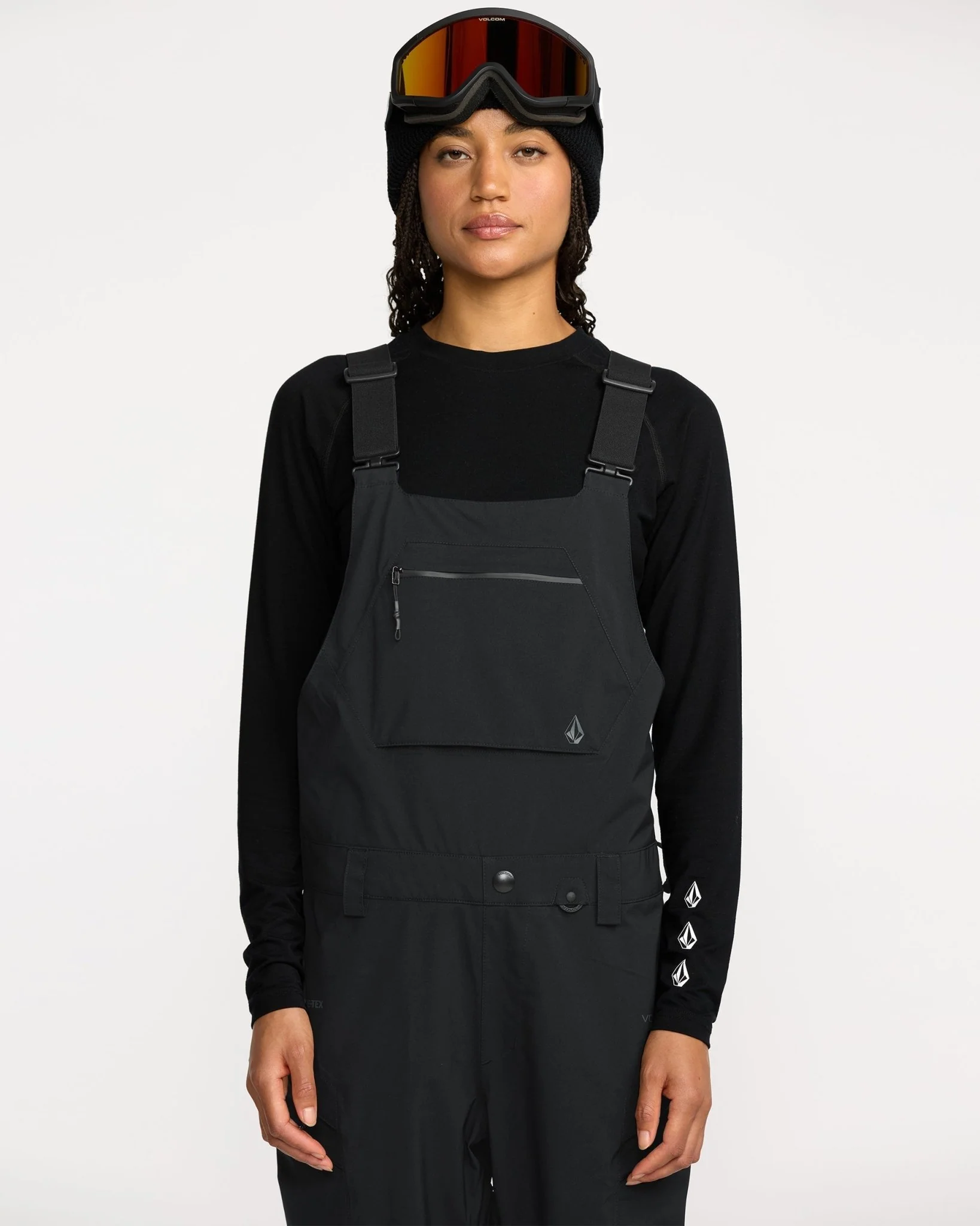 Volcom Women's Ash Stretch Gore-Tex Bib Overall - Image 3
