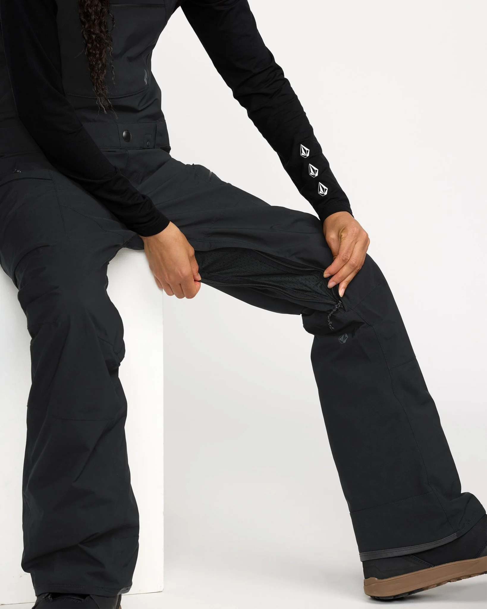 Volcom Women's Ash Stretch Gore-Tex Bib Overall - Image 6